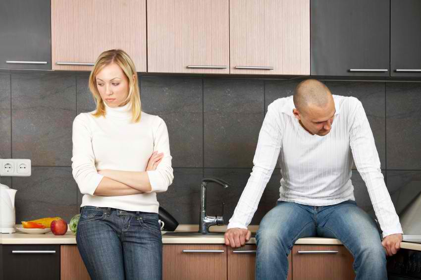 Frustrated and upset couples